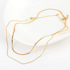 Vienna Double Chain Necklace