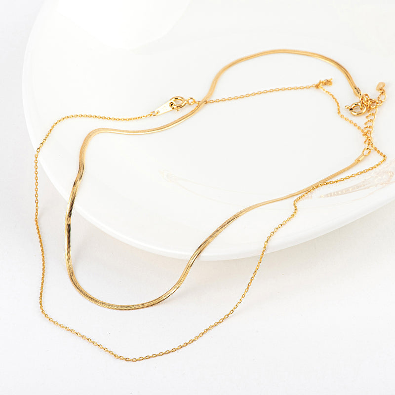 Vienna Double Chain Necklace